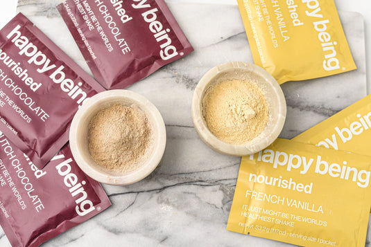 Everyday THRIVE Shake is now 'happy being nourished'
