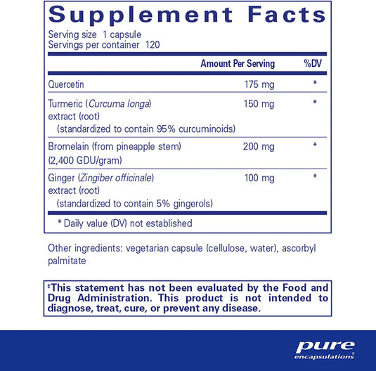 Pure Encapsultation A.I. Formula Supports Healthy Cytokine Balance Product Label