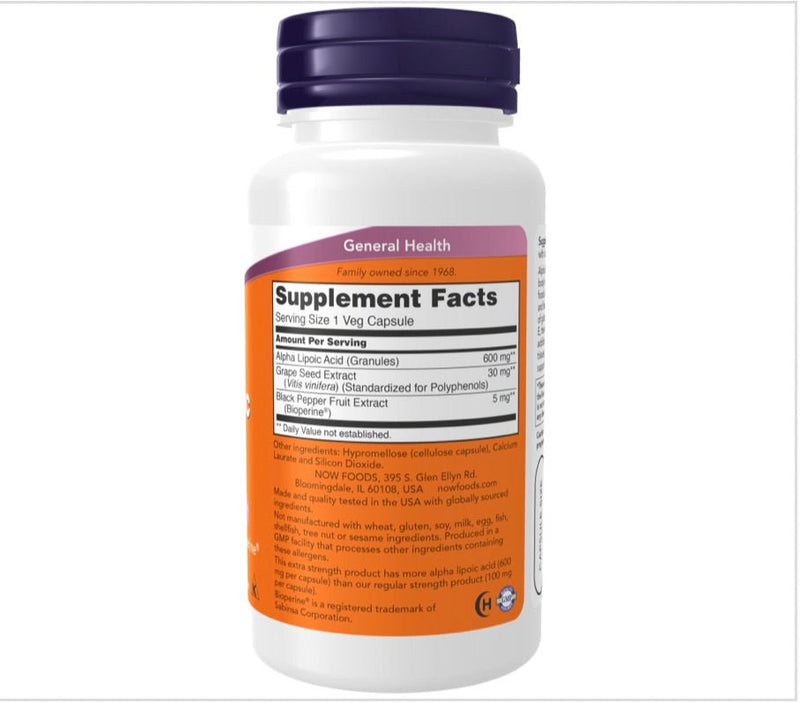 Load image into Gallery viewer, Alpha Lipoic Acid 600mg Extra Strength
