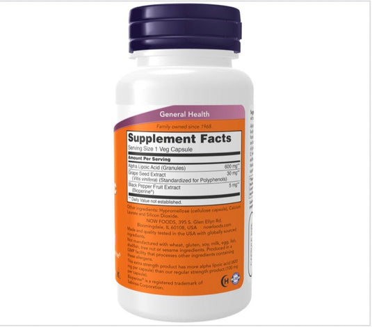 Alpha Lipoic Acid 600mg Extra Strength