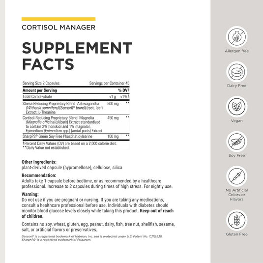 Cortisol Manager® Allergen Free