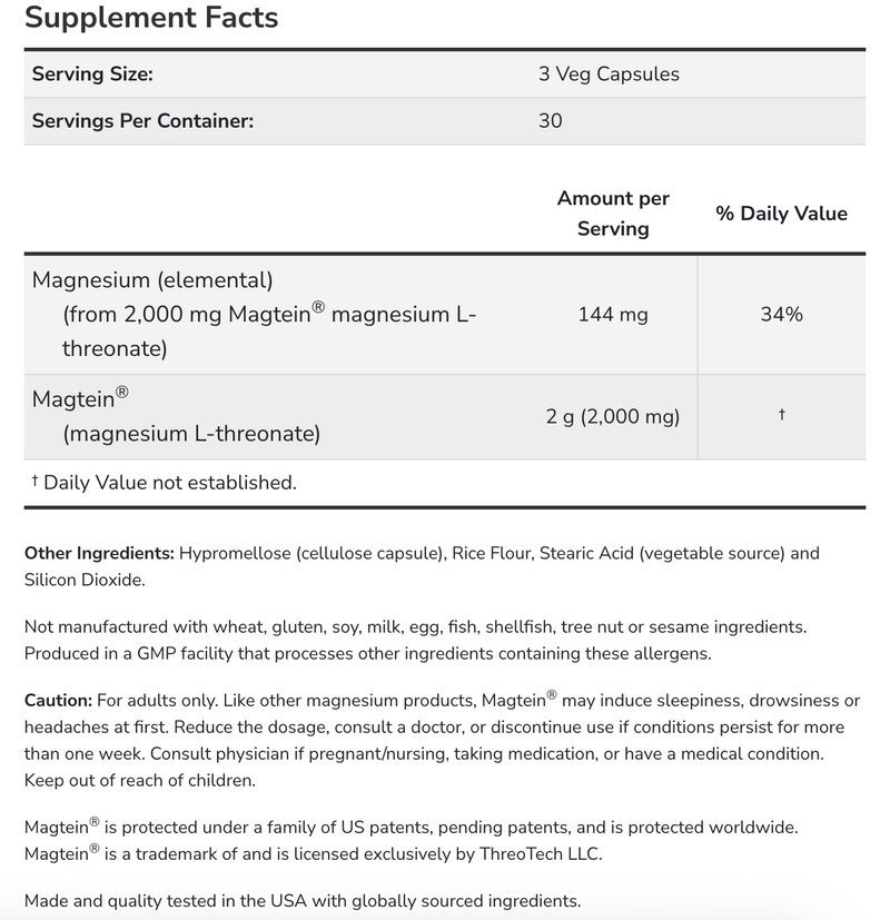 Load image into Gallery viewer, Magtein® Magnesium L- Threonate
