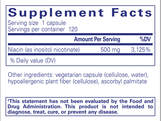 Niacitol® (no-flush niacin) - 500 mg