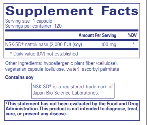 NSK-SD® (Nattokinase) 100 mg