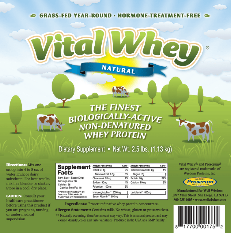 Load image into Gallery viewer, Vital Whey® Grassfed Protein - Natural/Unflavored
