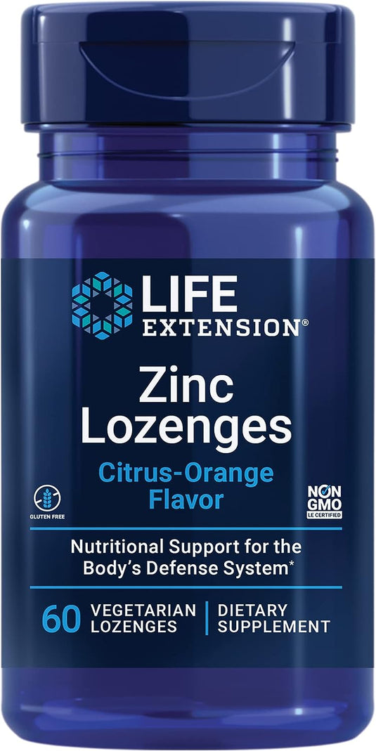 Zinc Lozenges (Citrus-Orange Flavor)