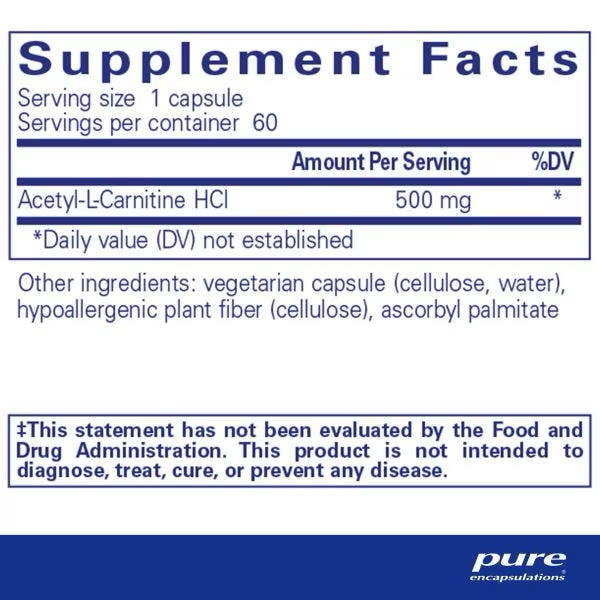 Load image into Gallery viewer, Acetyl-l-Carnitine 500 mg
