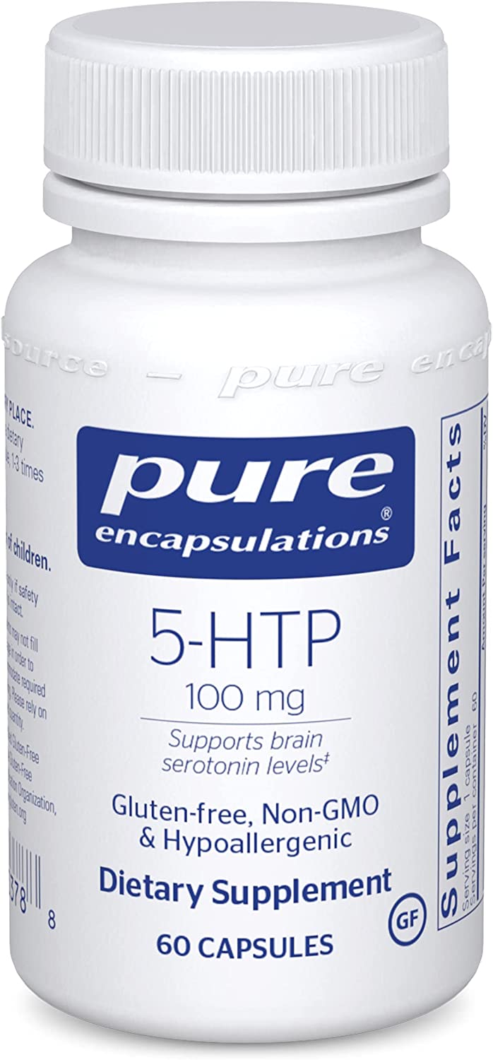 Load image into Gallery viewer, Pure Encapsultations 5-HTP 100MG Supports brain serotonin levels
