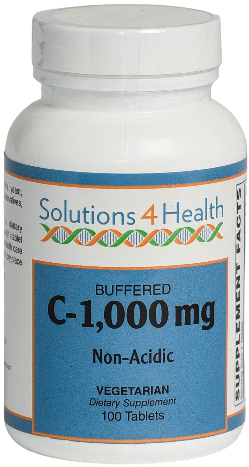 Load image into Gallery viewer, Solutions 4 Health Buffered Vitamin C-1000MG
