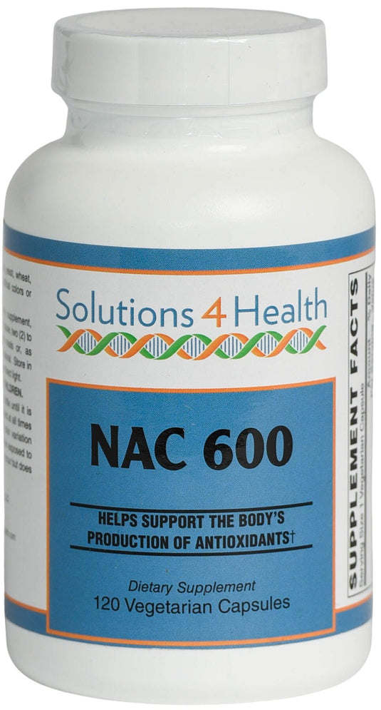 Solutions 4 Health NAC N-acetyl cysteine 600 mg
