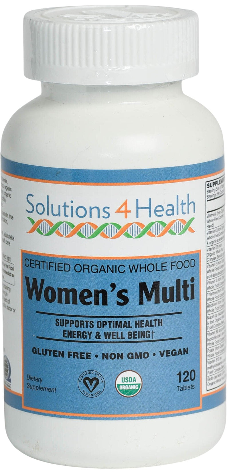 Load image into Gallery viewer, Solutions 4 Health Women&#39;s Organic Multi Vitamin
