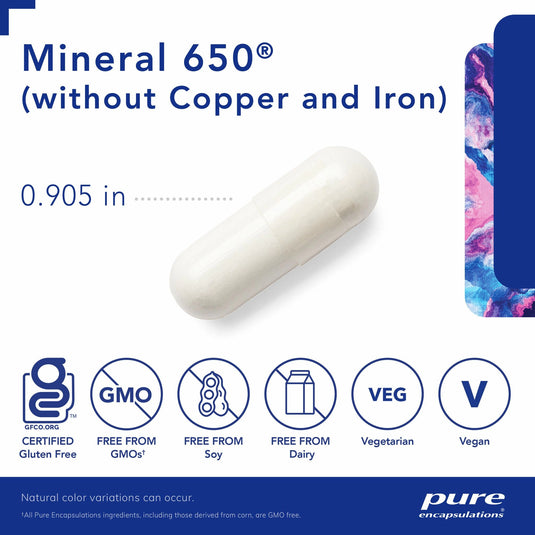 Mineral 650 (w/o copper and iron)